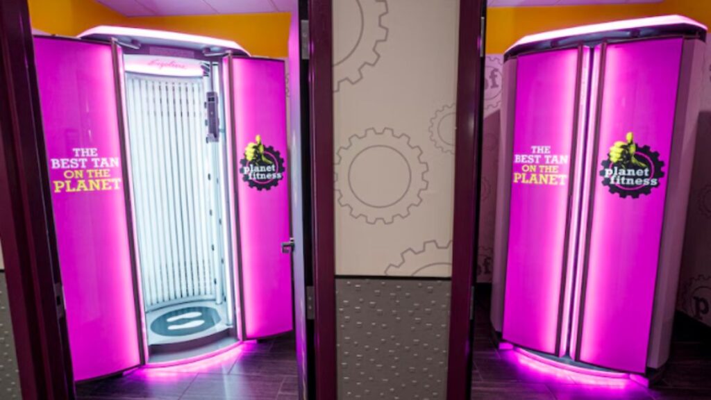 hybrid tanning booths at planet fitness